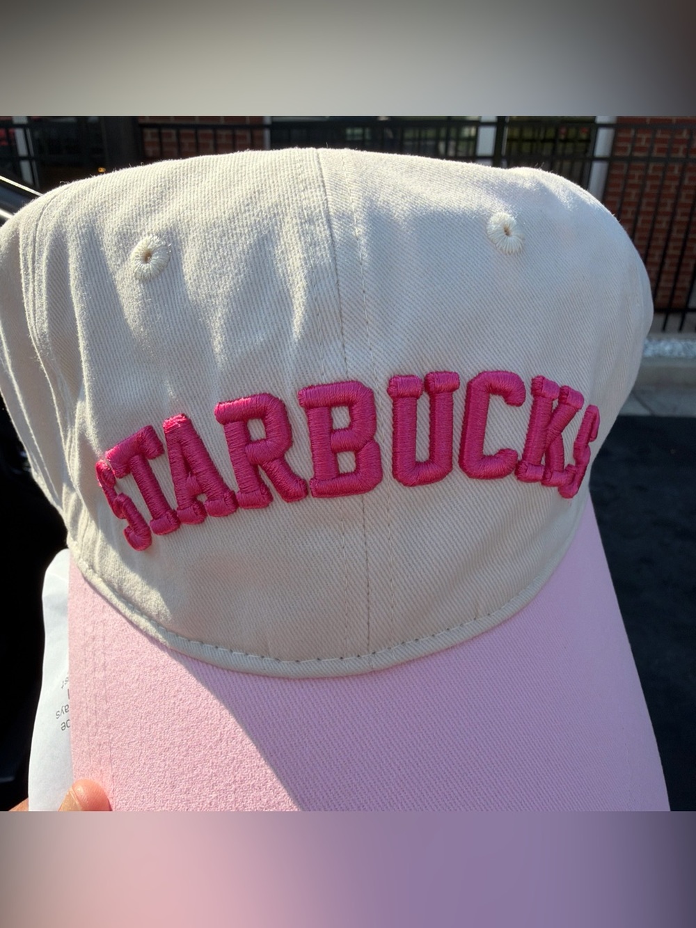 Starbucks Pink Vibes Strawberry Collection Cap Hat 2026 NEW π - Picture 2 of 3